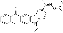 CAS # 478556-66-0, 1-[9-Ethyl-6-(2-methylbenzoyl)-9H-carbazol-3-yl]ethanone 1-(O-acetyloxime), Irgacure OXE 02
