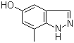 structure of CAS# 478841-61-1, 5-Hydroxy-7-methyl-1H-indazole