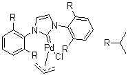 structure of CAS# 478980-03-9, 烯丙基[1,3-双(2,6-二异丙基苯基)咪唑-2-亚基]氯化钯(II)