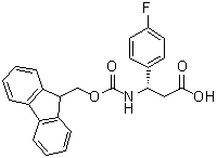 structure of CAS# 479064-89-6, (betaS)-beta-[[(9H-芴-9-基甲氧基)羰基]氨基]-4-氟苯丙酸