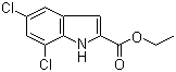 CAS 登录号：4792-70-5, 5,7-二氯-1H-吲哚-2-甲酸乙酯