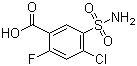 CAS 登录号：4793-22-0, 4-氯-2-氟-5-氨磺酰苯甲酸