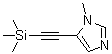 CAS # 480439-45-0, 1-Methyl-5-[2-(trimethylsilyl)ethynyl]-1H-imidazole, 5-[(Trimethylsilyl)ethynyl]-1-methylimidazole