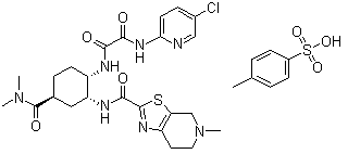 structure of CAS# 480449-71-6, 伊多塞班对甲苯磺酸盐