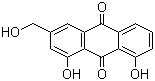 CAS # 481-72-1, Aloe-emodin, 1,8-Dihydroxy-3-(hydroxymethyl)anthraquinone,