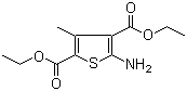 CAS 登录号：4815-30-9, 5-氨基-3-甲基噻酚-2,4-二羧酸二乙酯
