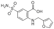 CAS # 4818-85-3, Furosemide Impurity 5, 2-[(2-Furylmethyl)amino]-5-sulfamoylbenzoic acid