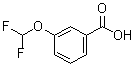 structure of CAS# 4837-19-8, 3-(Difluoromethoxy)benzoic acid