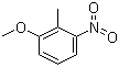structure of CAS# 4837-88-1, 2-Methyl-3-nitroanisole