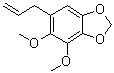 structure of CAS# 484-31-1, 4,5-二甲氧基-6-(2-丙烯-1-基)-1,3-苯并二恶茂