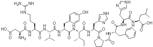 structure of CAS# 484-42-4, 血管紧缩素 I