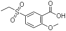 structure of CAS# 4840-63-5, 2-甲氧基-5-乙砜基苯甲酸