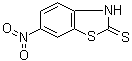 CAS 登录号：4845-58-3, 6-硝基-2(3H)-苯并噻唑硫酮