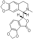 CAS # 485-49-4, (+)-Bicuculline, (R-(R*,S*))-6-(5,6,7,8-Tetrahydro-6-methyl-1,3-dioxolo(4,5-g)isoquinolin-5-yl)-furo(3,4-e)-1,3-benzodioxol-8(6H)-one