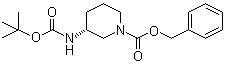 CAS 登录号：485820-12-0, (3R)-3-[(叔丁氧羰基)氨基]哌啶-1-甲酸苄酯