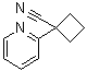 structure of CAS# 485828-46-4, 1-(2-吡啶基)环丁烷甲腈