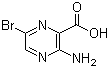 structure of CAS# 486424-37-7, 3-氨基-6-溴吡嗪-2-甲酸