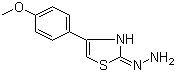 CAS # 4871-25-4, 4-(4-Methoxyphenyl)-2(3H)-thiazolone hydrazone