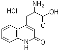 structure of CAS# 4876-14-6, 2-氨基-3-(2-氧代-1,2-二氢喹啉-4-基)丙酸盐酸盐