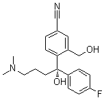 CAS 登录号：488787-59-3, (S)-Citadiol, (S)-4-[4-(二甲基氨基)-1-(4-氟苯基)-1-羟基-1-丁基]-3-(羟基甲基)苯甲腈
