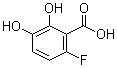 structure of CAS# 492444-05-0, 6-氟-2,3-二羟基苯甲酸