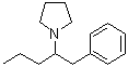 CAS # 493-92-5, Prolintan, 1-(alpha-Propylphenethyl)pyrrolidine, 1-Phenyl-2-pyrrolidinylpentane, Phenylpyrrolidinopentane, Prolintan, Prolintane