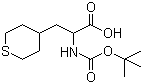 CAS 登录号：494210-67-2, 2-N-Boc-氨基-3-(4-四氢噻喃基)丙酸, 2-N-叔丁氧羰基氨基-3-(4-四氢噻喃基)丙酸