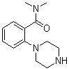structure of CAS# 494782-69-3, N,N-二甲基-2-(哌嗪-1-基)苯甲酰胺