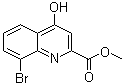 Methyl 4-Hydroxy-8-bromoquinoline-2-carboxylate molecular structure (CAS 495407-02-8)