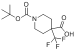 structure of CAS# 495415-51-5, 1-(叔-丁氧羰基)-4-(三氟甲基)哌啶-4-羧酸