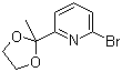 CAS 登录号：49669-14-9, 2-溴-6-(2-甲基-1,3-二氧戊环-2-基)吡啶
