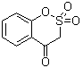 structure of CAS# 49670-47-5, 1,2-苯并氧硫杂环己二烯-4(3H)-酮 2,2-二氧化物