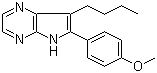 structure of CAS# 496864-15-4, 7-丁基-6-(4-甲氧基苯基)-5H-吡咯并[2,3-b]吡嗪