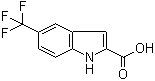 structure of CAS# 496946-78-2, 5-Trifluoromethyl-1H-indole-2-carboxylic acid