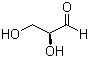 structure of CAS# 497-09-6, L-(-)-甘油醛