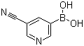 structure of CAS# 497147-93-0, 5-氰基吡啶-3-硼酸