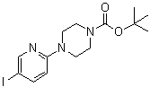structure of CAS# 497915-42-1, 4-(5-碘吡啶-2-基)哌嗪-1-羧酸叔丁酯