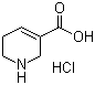 CAS # 498-96-4, 1,2,5,6-Tetrahydro-pyridine-3-carboxylic acid hydrochloride, Guvacine hydrochloride