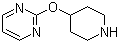 structure of CAS# 499240-48-1, 2-(Piperidin-4-yloxy)pyrimidine