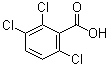 structure of CAS# 50-31-7, 2,3,6-三氯苯甲酸