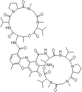 CAS 登录号：50-76-0, 放线菌素 D, 更生霉素