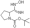 structure of CAS# 500024-95-3, 2-[(羟基氨基)亚氨基甲基]-1-吡咯烷甲酸叔丁酯