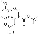 structure of CAS# 500788-92-1, (betaR)-beta-[[叔丁氧羰基]氨基]-2,3-二甲氧基苯丙酸