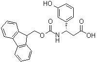 structure of CAS# 501015-32-3, (betaS)-beta-[[(9H-芴-9-基甲氧基)羰基]氨基]-3-羟基苯丙酸