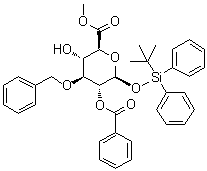 CAS # 501089-42-5, 1-O-[(1,1-Dimethylethyl)diphenylsilyl]-3-O-(phenylmethyl)-beta-D-glucopyranuronic acid methyl ester 2-benzoate