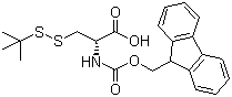 structure of CAS# 501326-55-2, Fmoc-S-叔丁硫基-D-半胱氨酸