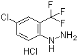 structure of CAS# 502496-20-0, [4-Chloro-2-(trifluoromethyl)phenyl]hydrazine hydrochloride