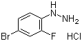 structure of CAS# 502496-24-4, 4-溴-2-氟苯肼盐酸盐