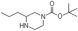structure of CAS# 502649-27-6, 3-丙基哌嗪-1-羧酸叔丁酯