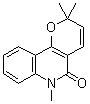 structure of CAS# 50333-13-6, N-Methylflindersine